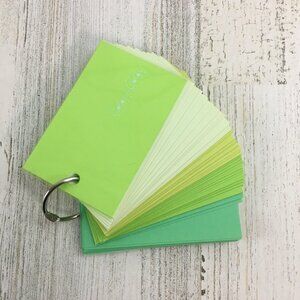 Kokuyo Japan 90012 Color N Color Mini Notepad Index Card Ring Green